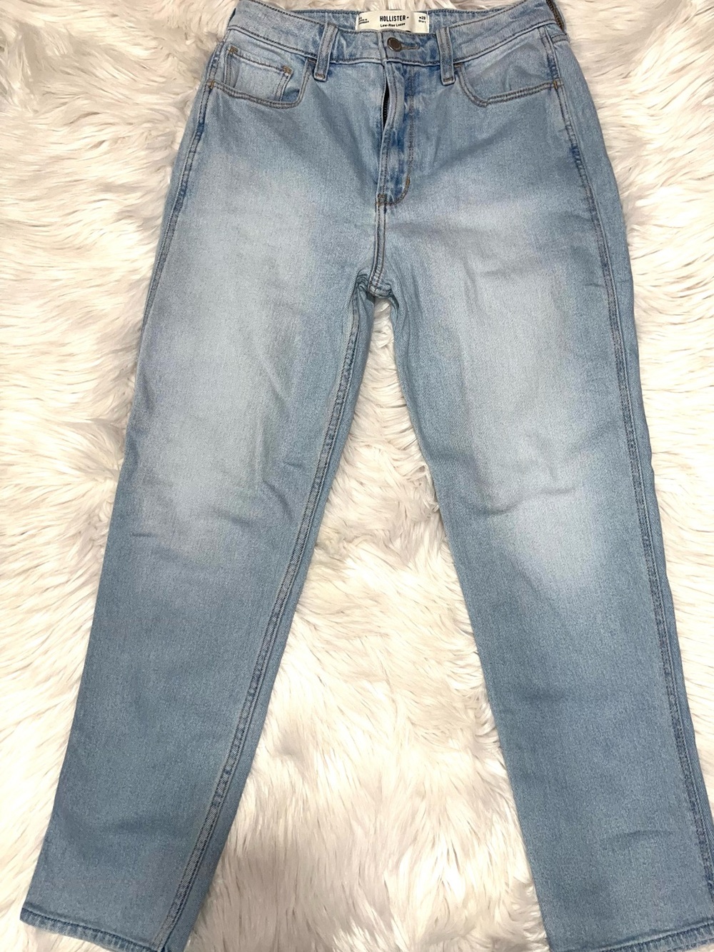 Hollister Light Blue Low-Rise Loose Jeans